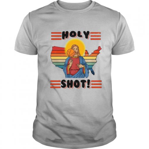 TshirtStation Basketball Jesus Holy Shot Vintage Shirt X