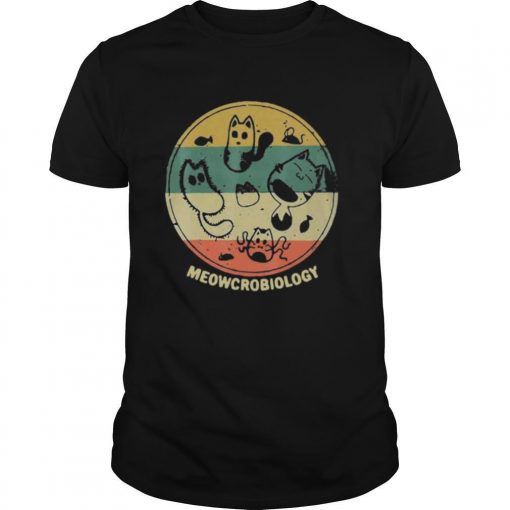 TshirtStation Meowcrobiology Microbiology Science Cat Vintage Shirt X