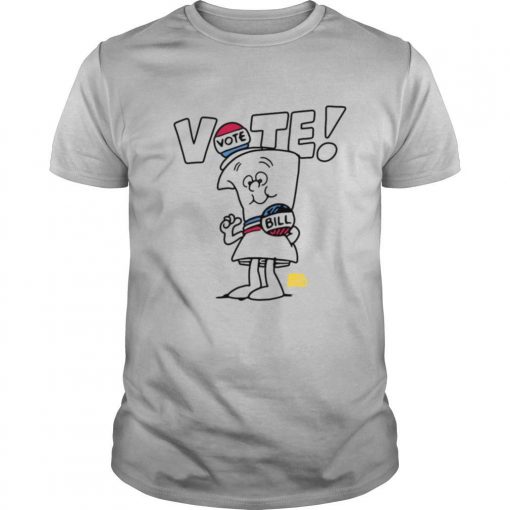 TshirtStation Ripple Junction Schoolhouse Rock Vote With Bill White Type Adult Shirt X