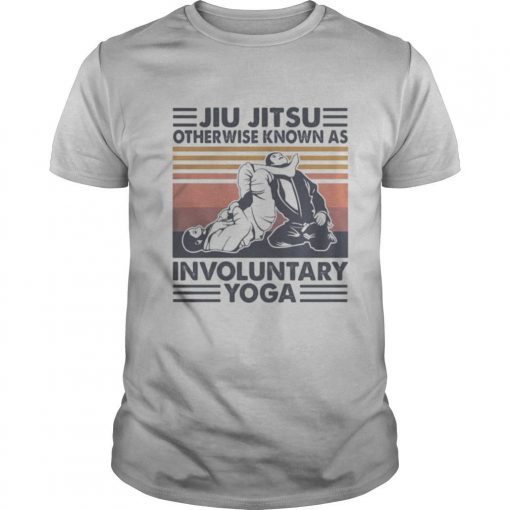 TshirtStation Jiu Jitsu Otherwise Know As Involuntary Yoga Vintage Retro Shirt X