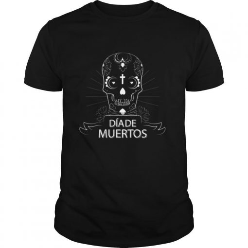 TshirtStation Sugar Skull Simple Dia De Muertos Vintage Shirt X