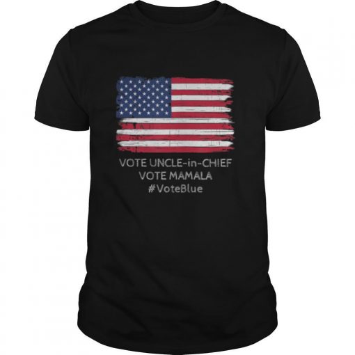 TshirtStation Retro Vintage American Flag Uncle Joe Biden Kamala Harris Shirt X