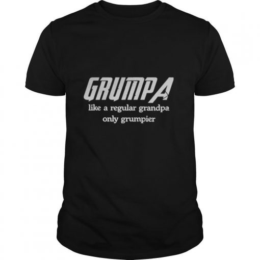 TshirtStation Grumpa Like A Regular Grandpa Only Grumpier Vintage Shirt X