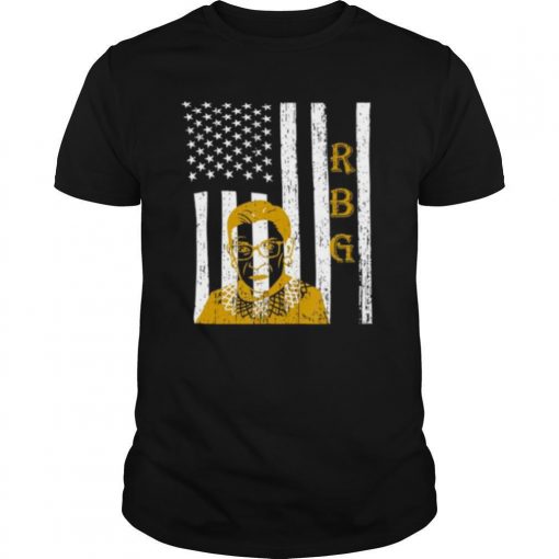 TshirtStation Ruth Bader Ginsburg Rgb Vintage Retro American Flag Shirt X