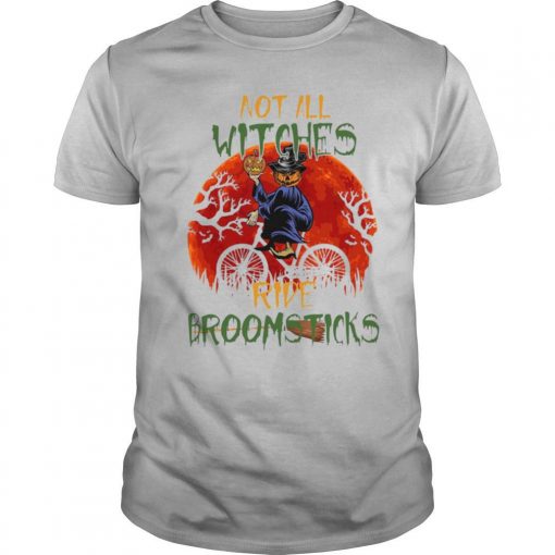 TshirtStation Halloween Not All Witches Ride Broomsticks Vintage Shirt X