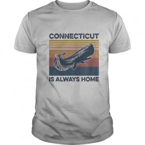 TshirtStation Spermaceti Connecticut Is Always Home Vintage Retro Shirt X