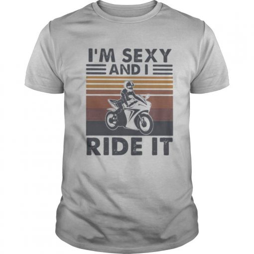TshirtStation Ie M Sexy And I Ride It Vintage Retro Shirt X