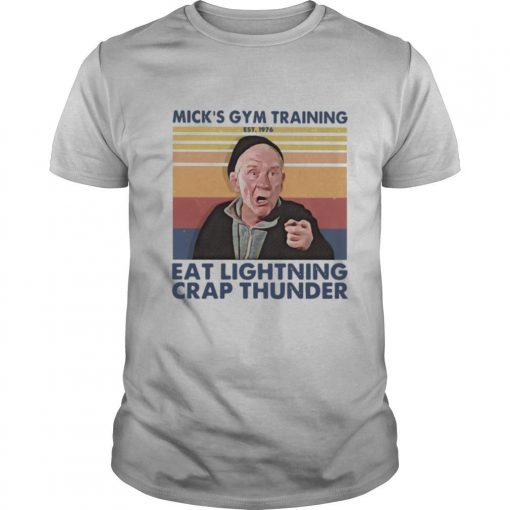TshirtStation Micke S Gym Training Eat Lightning Crap Thunder Vintage Shirt X