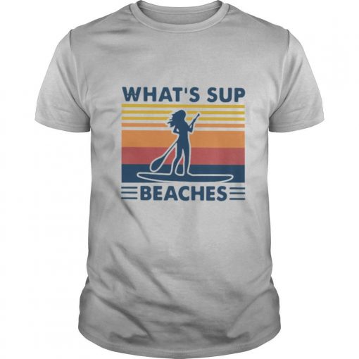 TshirtStation Paddleboard Whats Sup Beaches Vintage Shirt X