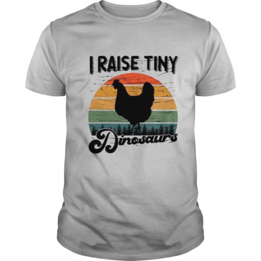 TshirtStation I Raise Tiny Dinosaurs Vintage Shirt X