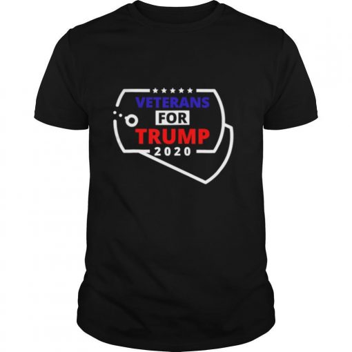 TshirtStation Veterans For Trump Dog Tags Red White And Blue Shirt X