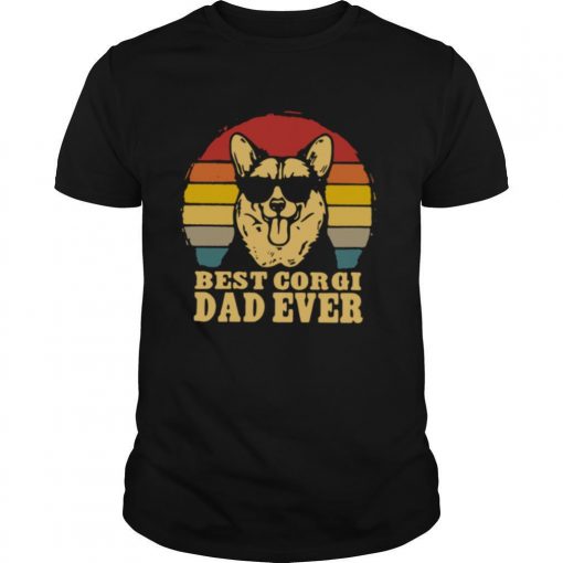 TshirtStation Best Corgi Dad Ever Vintage Shirt X