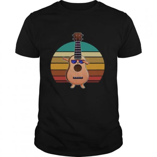 TshirtStation Ukulele Dabbing Vintage Shirt X