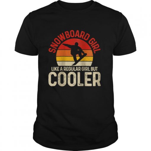 TshirtStation Womens Snowboard Girl Vintage Retro Snowboarding Snowboarder Shirt X