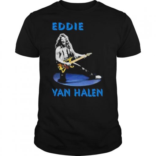 TshirtStation Eddie Van Halen Playing Guitar Vintage Shirt X