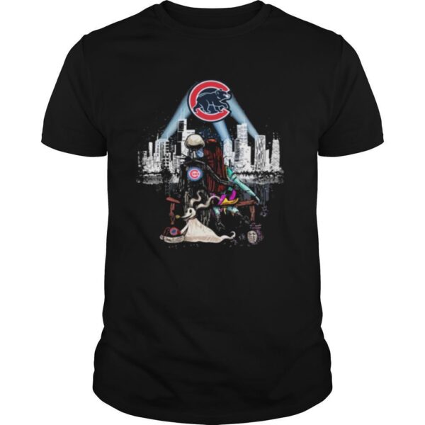 TshirtStation Jack Skellington And Sally Seeing Chicago Cubs Shirt
