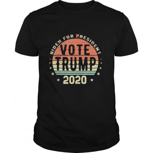 TshirtStation Biden For Resident Vote Trump Vintage Shirt X