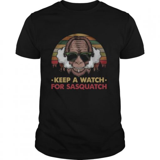 TshirtStation Keep A Watch For Sasquatch Vintage Shirt X
