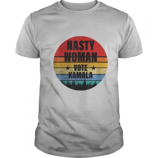 TshirtStation Nasty Women Vote Harris Biden Line Vintage Retro Shirt X