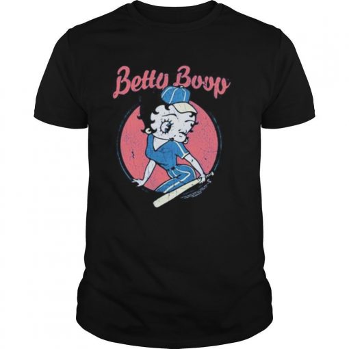 TshirtStation Betty Boop Baseball Vintage Shirt X