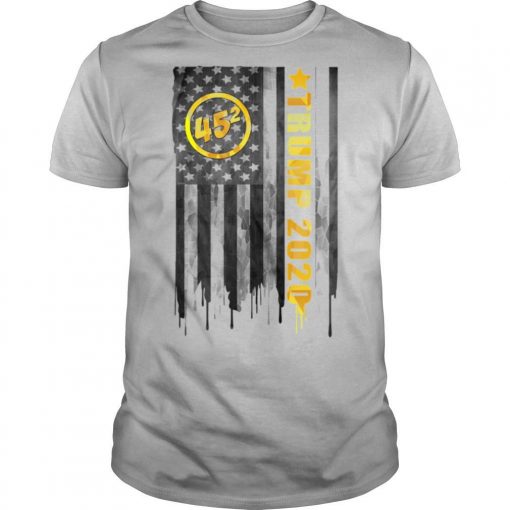 TshirtStation Conservative Republican Gop Trump Vintage American Flag Shirt X