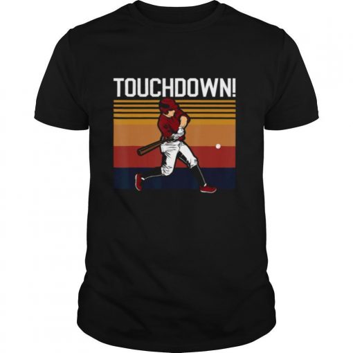 Touchdown Sports Humor Home Run Baseball Vinntage Retro Shirt0 510x510 1