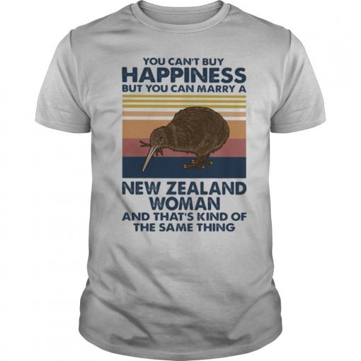 Kiwi Bird You Cane28099t Buy Happiness But You Can Marry A New Zealand Woman Vintage Retro Shirt0 510x510 1