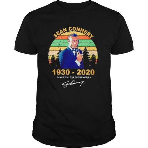 James Bond Sean Connery 1930 2020 Thank You For The Memories Signature Vintage Shirt0 510x510 1