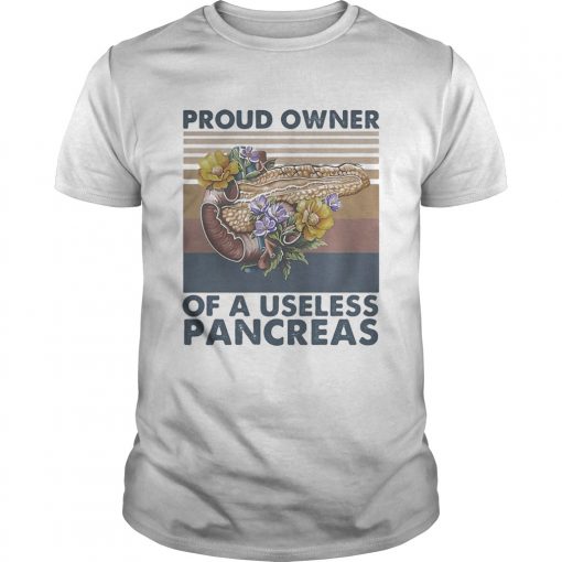 Proud Owner Of A Useless Pancreas Flower Vintage Unisex 510x510 1