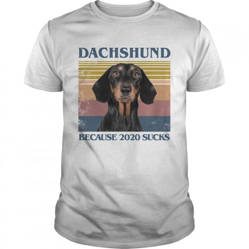 Dachshund Because 2020 Sucks Vintage Retro Unisex 510x510 1