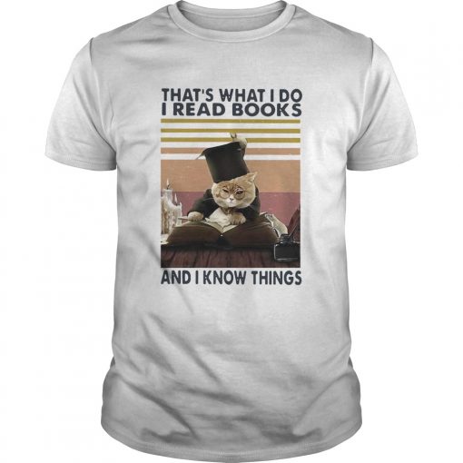 Black Cat Thats What I Do I Read Books And I Know Things Vintage Unisex 510x510 1