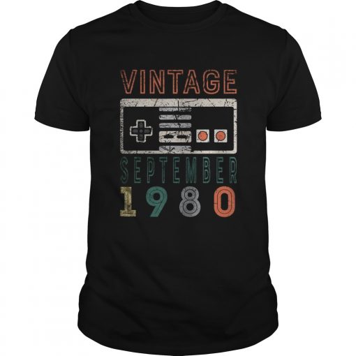 Vintage September 1980 40th Birthday Shirt 40 Year Old Unisex 510x510 1