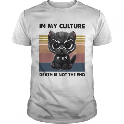 Cat Black Pantherio In My Culture Death Is No The End Vintage Retro Unisex 510x510 1