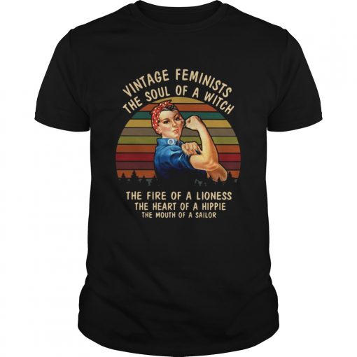 Strong Woman Vintage Feminists The Soul Of A Witch The Fire Of A Lioness Unisex 510x510 1
