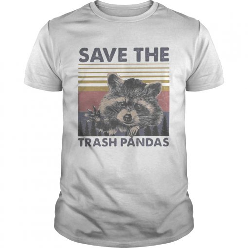 Raccoon Save The Trash Pandas Vintage Retro Unisex 510x510 1