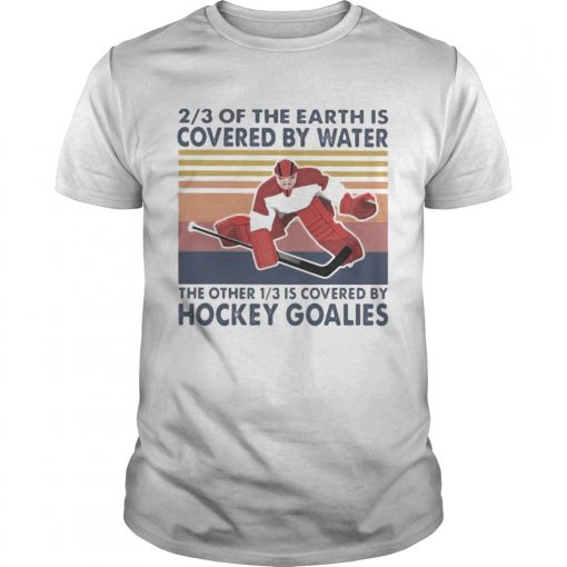 23 Of The Earth Is Covered By Water The Other 13 Is Covered By Hockey Goalies Vintage Retro Unisex 510x510 1