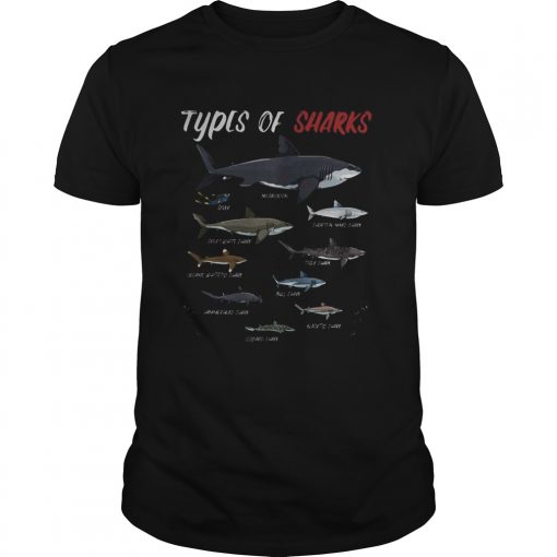 Types Of Sharks Unisex 510x510 1