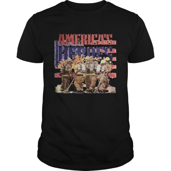 Firefighter Americas Heroes American Flag Independence Day Unisex