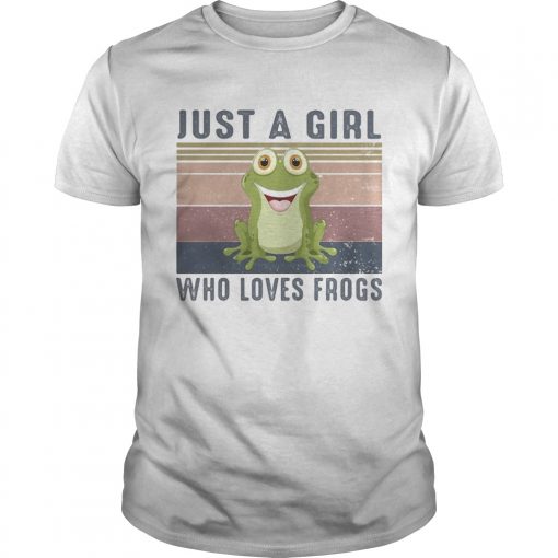Just A Girl Who Loves Frogs Vintage Retro Unisex 510x510 1