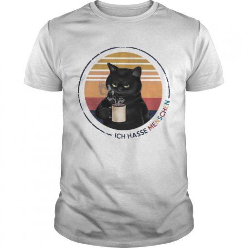Black Cat Drink Coffee Ich Hasse Menschen Vintage Retro Unisex 510x510 1