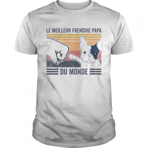 Le Meilleur Frenchie Papa Du Monde Vintage Unisex 510x510 1
