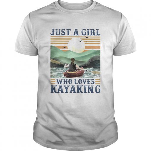 Just A Girl Who Loves Kayaking Vintage Retro Unisex 510x510 1