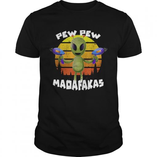 Alien Pew Pew Madafakas Vintage Unisex 1 510x510 1