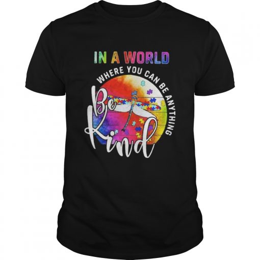 Dragonfly In A World Where You Can Be Kind Vintage Retro Unisex 510x510 1