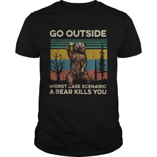 Go Outside Worst Case Scenario A Bear Kills You Vintage Unisex 510x510 1