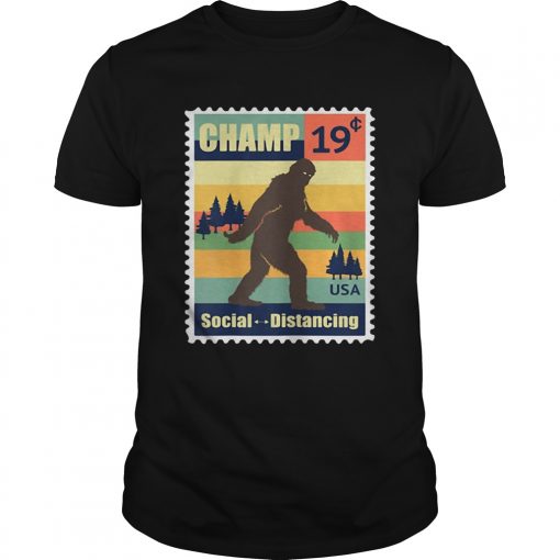 Social Distancing Champ Bigfoot Stamp 2020 Vintage Unisex 510x510 1