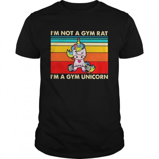 Weightlifting Im Not A Gym Rat Im A Gym Unicorn Vintage Retro Unisex 510x510 1