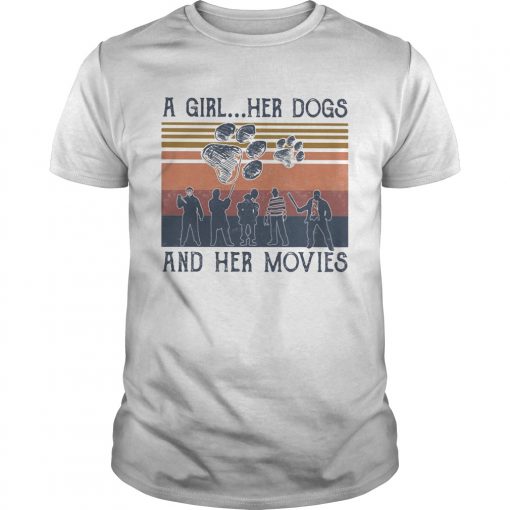 A Girl Her Paw Dog And Her Movies Vintage Retro Unisex 510x510 1