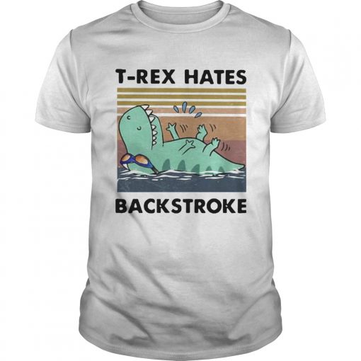 Swimming Dinosaur Trex Hates Backstroke Vintage Unisex 510x510 1