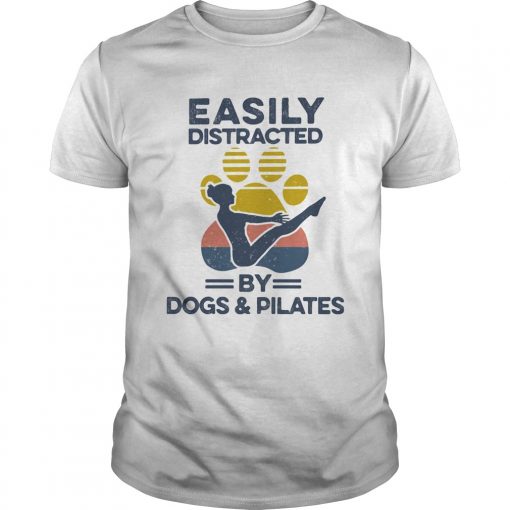Easily Distracted By Dogs And Pilates Footprint Vintage Retro Unisex 510x510 1